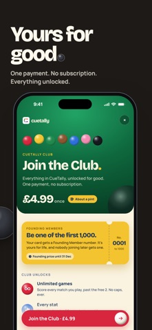 CueTally Snooker: Play & Score Screenshot 7 of 7