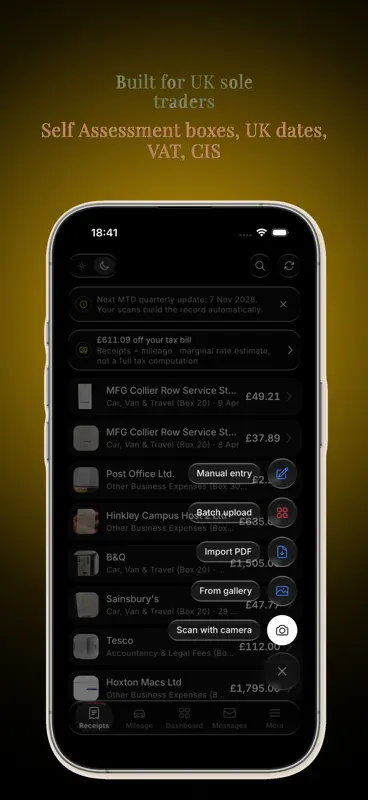 PocketReceipt: UK Tax Receipts screenshot 3 of 7