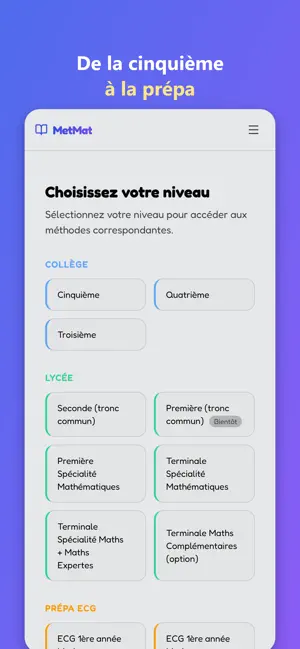 MetMat : la méthode en maths screenshot 1