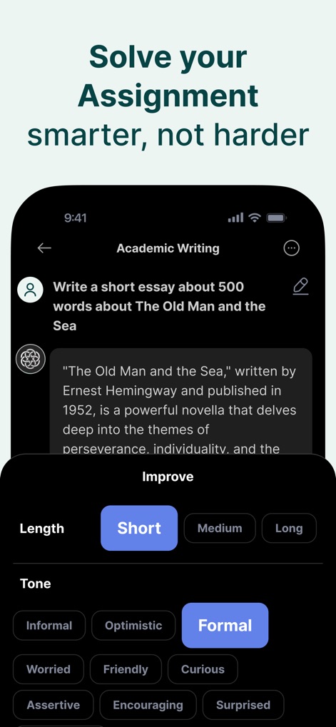 Chat Smith: AI Chatbot & Agent - Academic Content Refinement