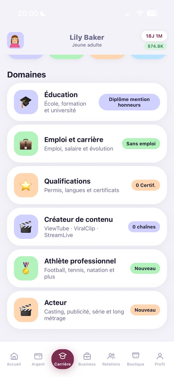 LiSi - Life Simulator iOS Mod IPA screenshot 10 - iOS game interface