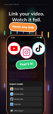 Falling Note screenshot