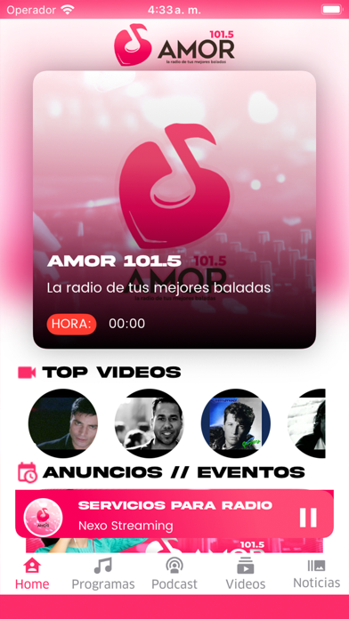 Radio Amor 101.5 Screenshot