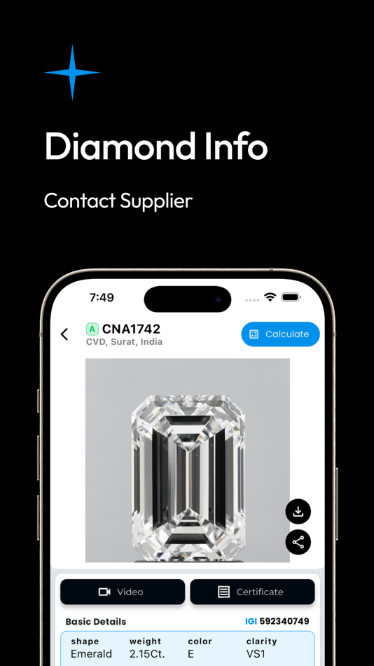 #3. DRC - Diamond Rate Calc (iOS) Podle: Shah Deep Shrenik