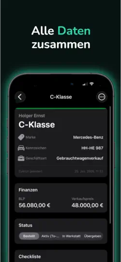 Screenshot von SalesJournal - Autoverkauf auf dem iPhone 3