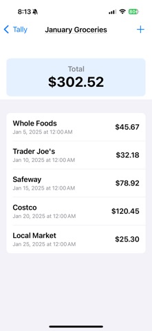 Category Tally screenshot