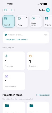Gather: Tasks & Notes screenshot 1