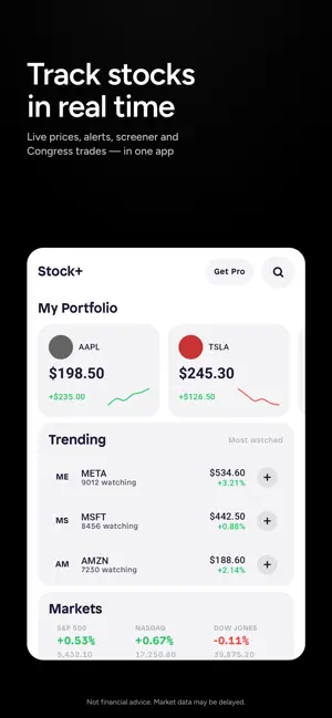 StockPlus: AI Congress Tracker screenshot 1