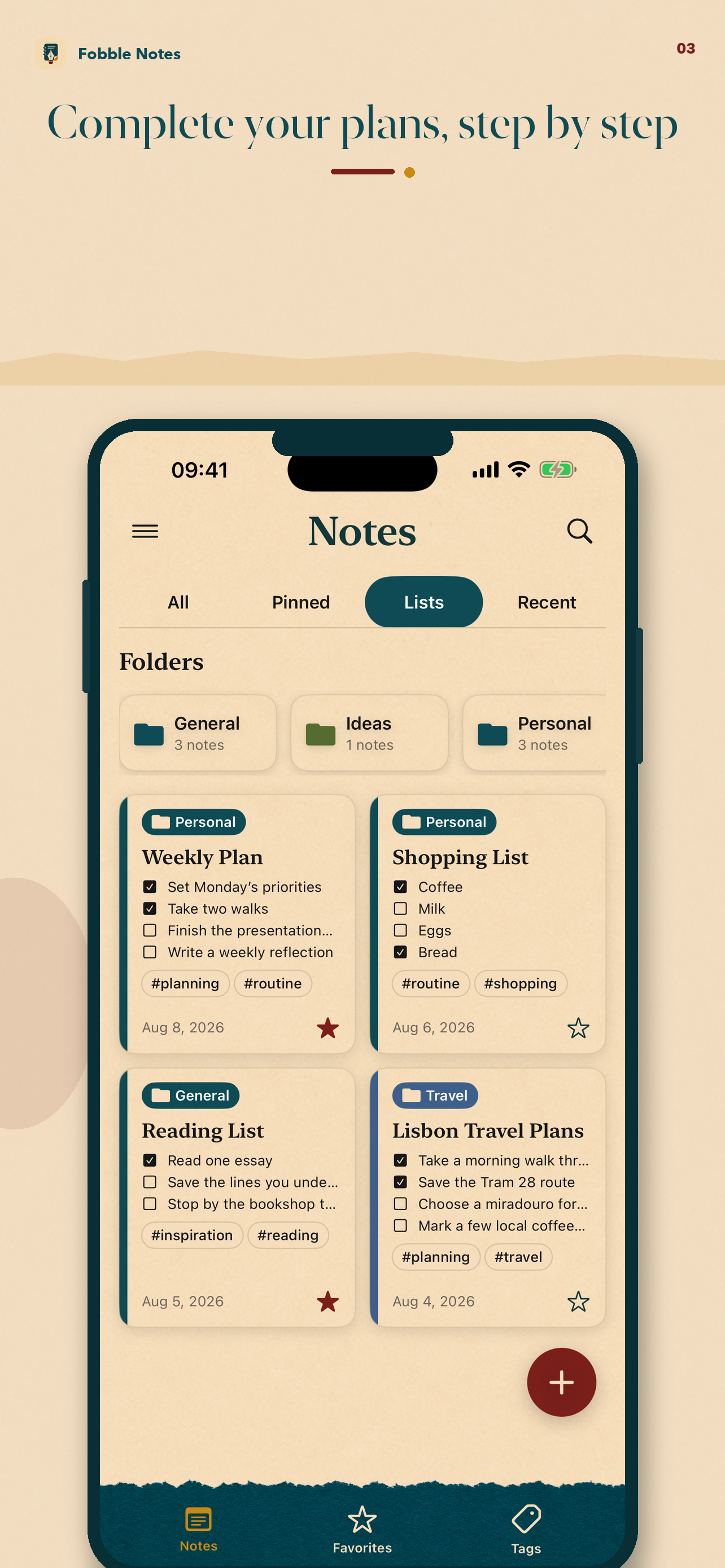 Fobble Notes screenshot 3