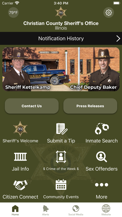 Christian County Sheriff's IL Screenshot