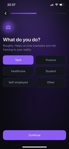 Financebro: AI Finance Teacher iPhone screenshot