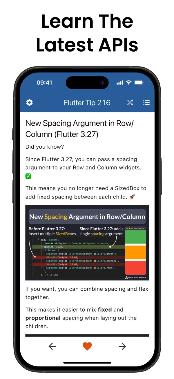 Screenshot #1 pour Flutter Tips