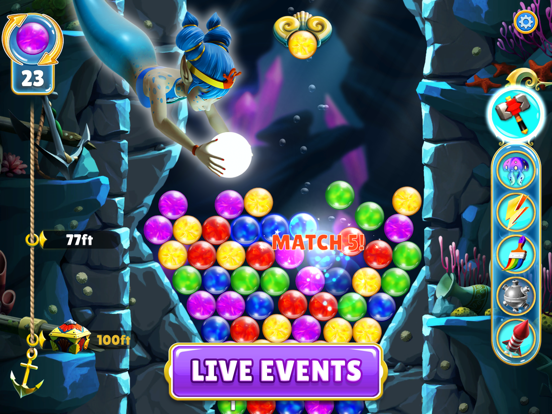 Pearls of Atlantis Match & Pop iPad screenshot 6 - Games app