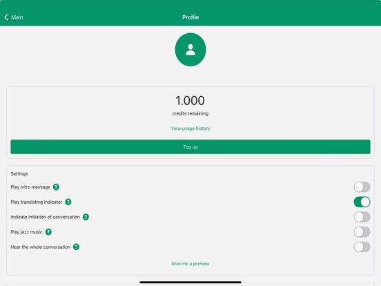 Telelingo Phone Call Translate iPad screenshot 3 - Utilities app