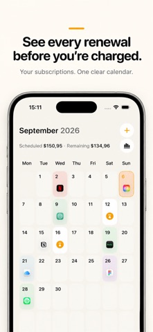 Subscription tracker - manager Screenshot 1 of 6