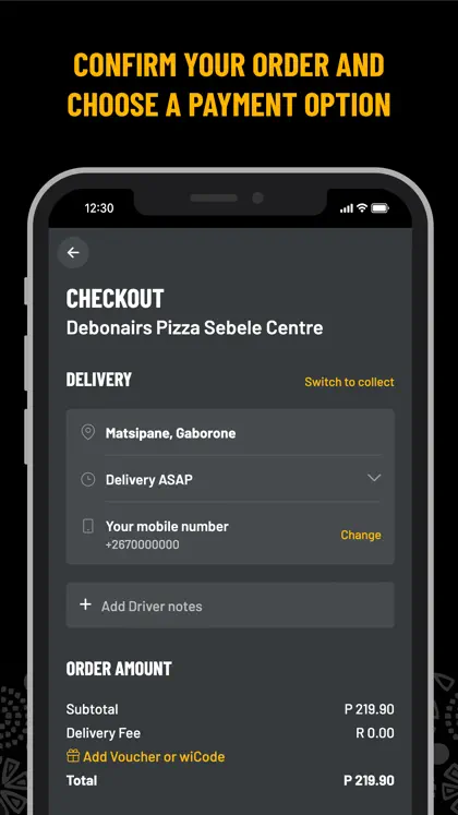 Screenshot 4 di 4 di Debonairs Pizza Botswana