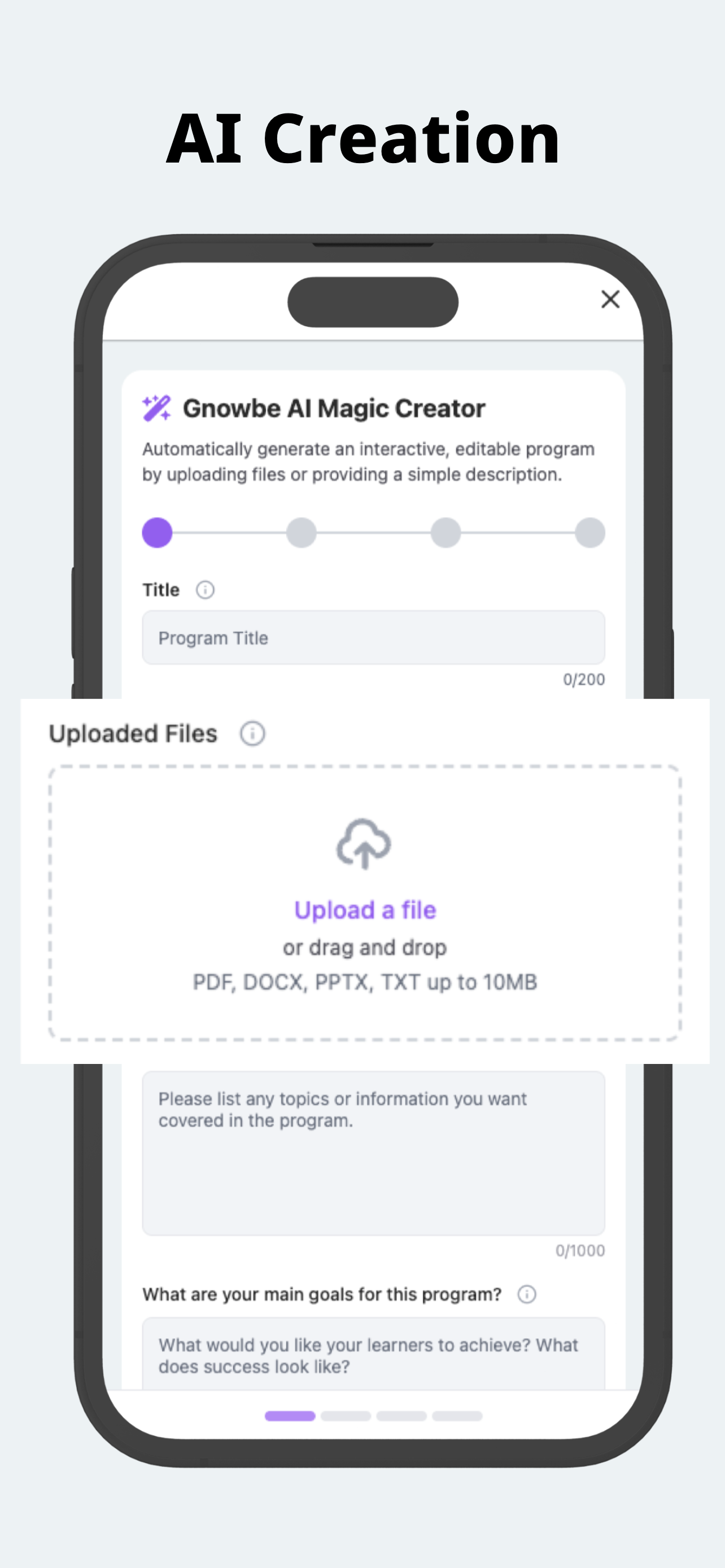 Gnowbe - training, onboarding screenshot 2