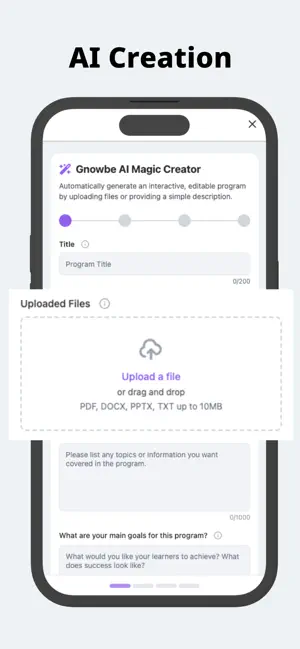 Gnowbe - training, onboarding screenshot 2