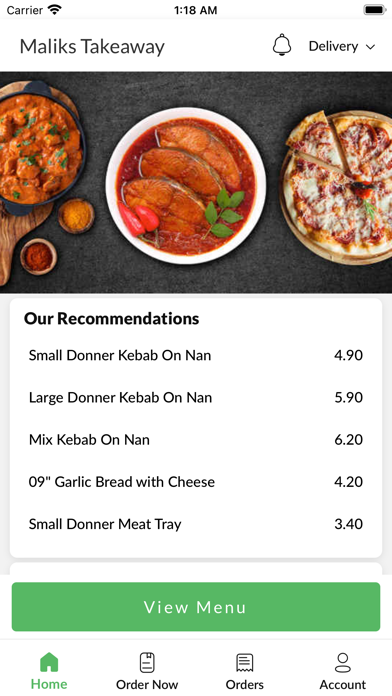 Maliks Takeaway Manchester Screenshot