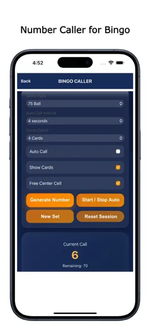 Bingo Caller & Number Picker screenshot 2