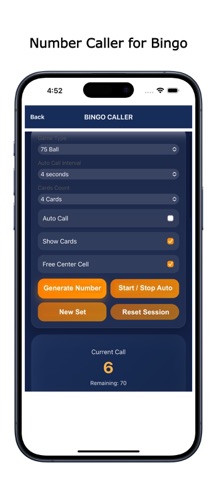 Bingo Caller & Number Picker screenshot