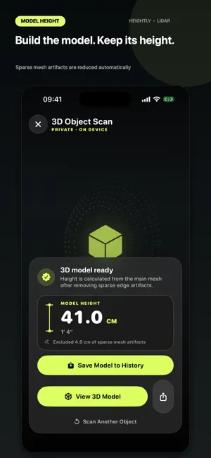 Heightly: LiDAR 3D Scanner screenshot 4