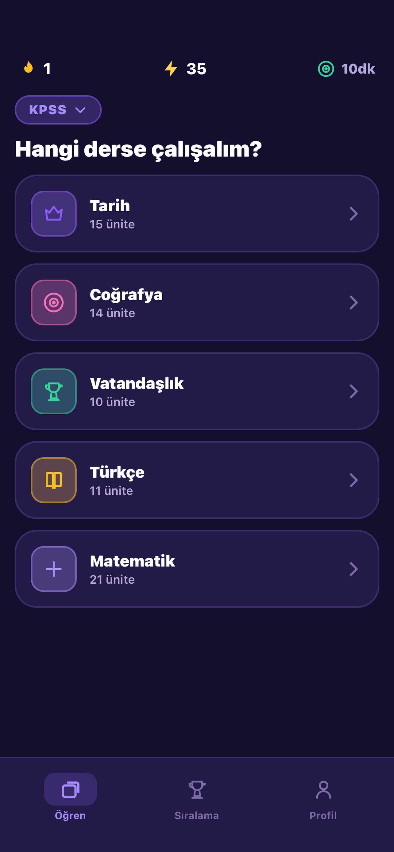 Sınav Hazırlık Kartları screenshot 5