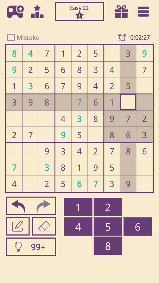 #3. Sudoku Brain Puzzle (iOS) 来自: MOBIRIX