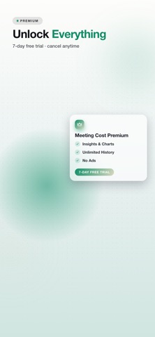 MeetingCost - Calculator iPhone screenshot