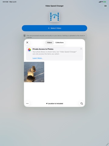 Video Speed Changer - Editor iPad screenshot