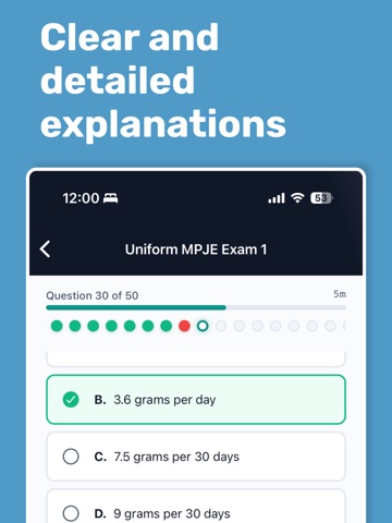 Uniform MPJE Exam Prep iPad screenshot