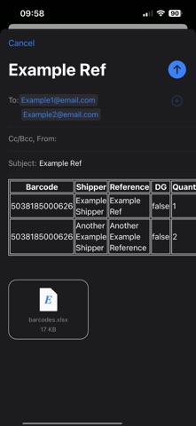 Clover Barcode Scanner iPhone screenshot
