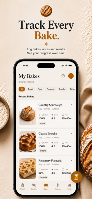 Sourdough Tracker: Starter Log Screenshot 2 of 6