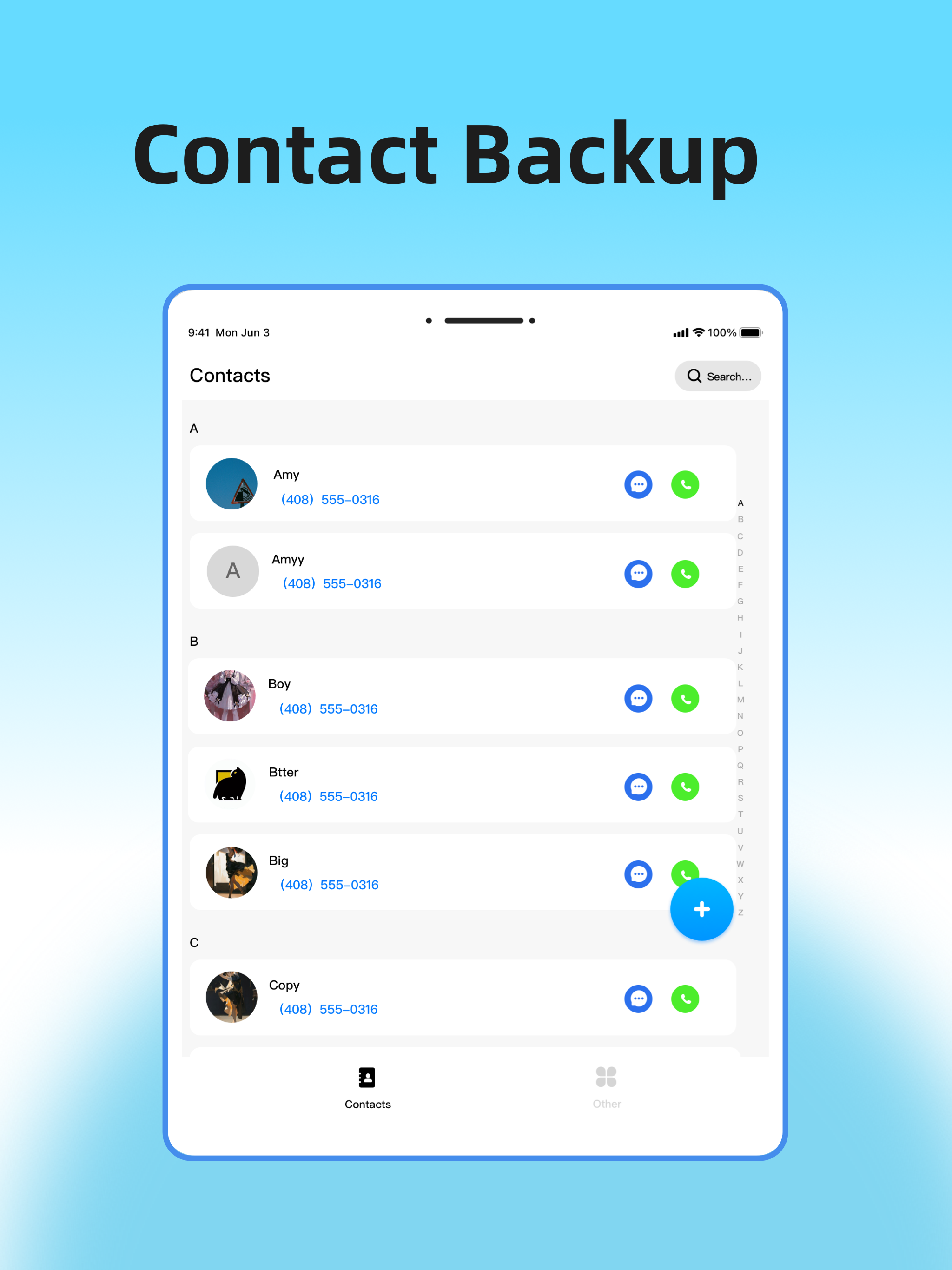 Contacts Backup - Easy Backup