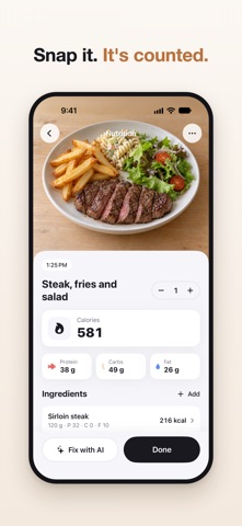Calorie Shot: Protein Tracker screenshot 1