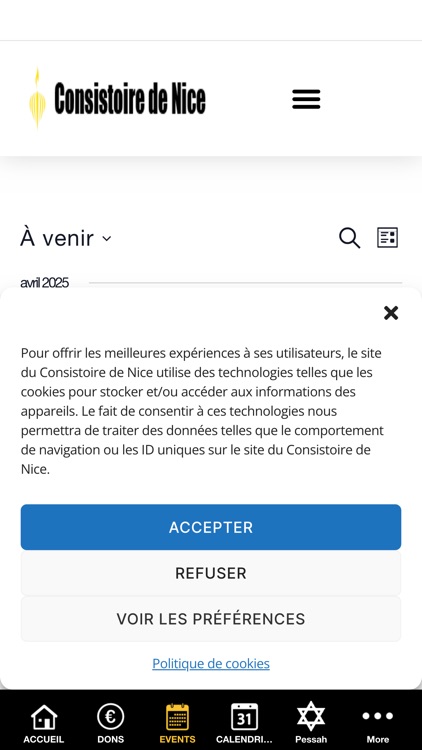 CONSISTOIRE DE NICE APP