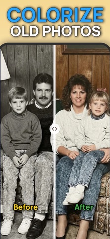 Old Photo Restore Repair AI iPhone screenshot
