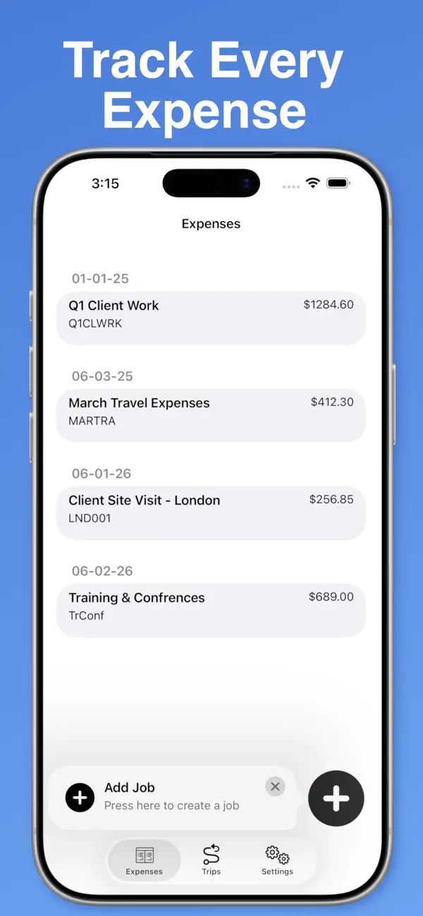 #1. Work Expense (iOS) di: michael dandy
