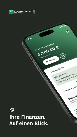 Screenshot von Consors Finanz Mobile Banking auf dem iPhone 1