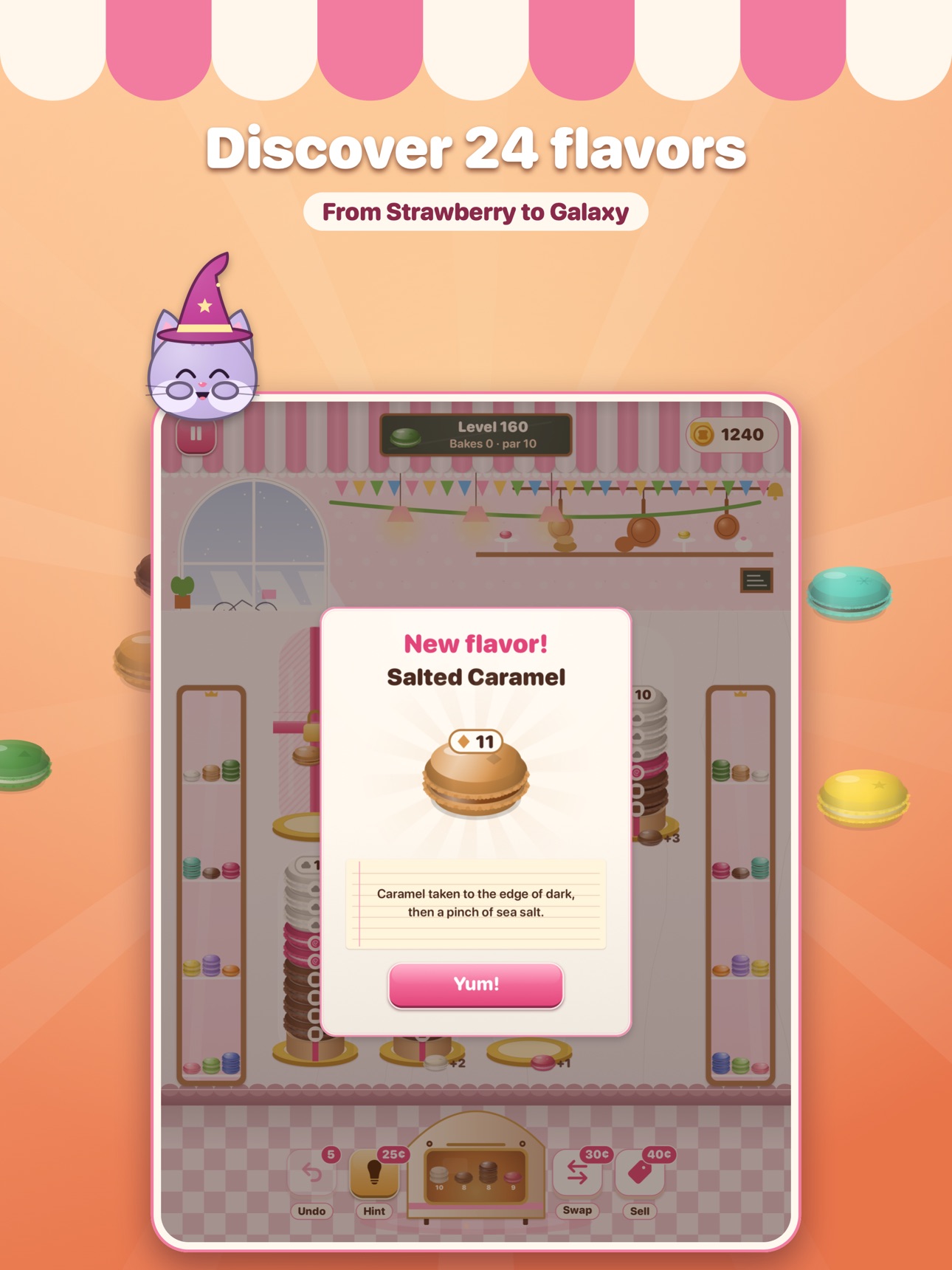 Screenshot 8 of Macaron Stack: Sort & Merge
