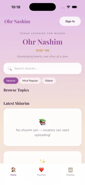 Ohr Nashim screenshot 1