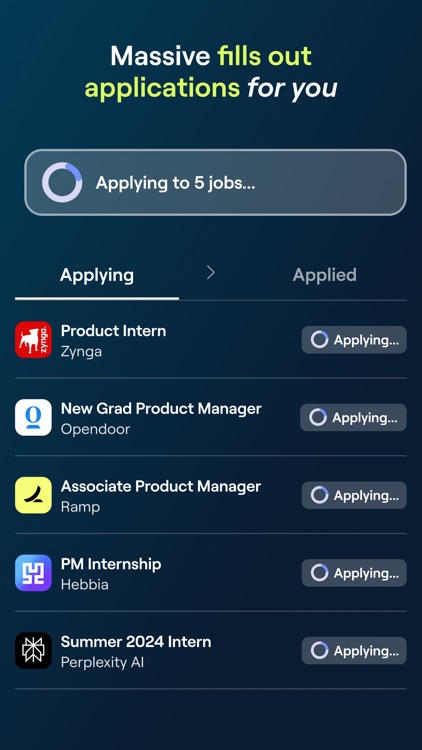 Massive: Swipe & Apply