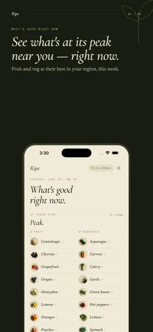 Ripe: Seasonal Produce screenshot 1