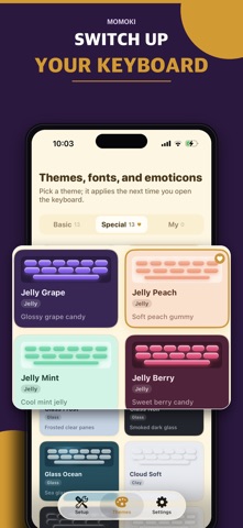 MOMOKI: Keyboard Theme & Font Screenshot 1 of 5