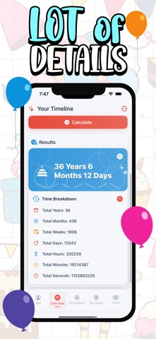 Age Calculator - Days Until Screenshot 3 of 6