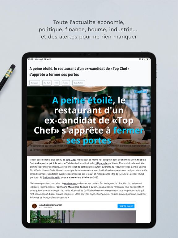 Screenshot #6 pour Capital : actu éco et finance