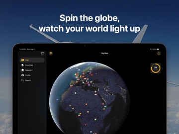 Roam – World Travel Tracker iPad screenshot