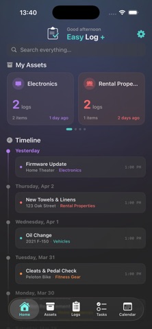 Easy Log + Screenshot 2 of 3