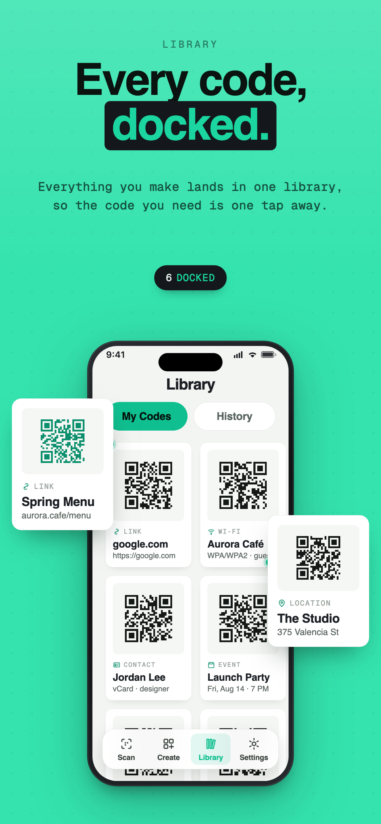 QRDock - QR Scanner & Creator screenshot 4