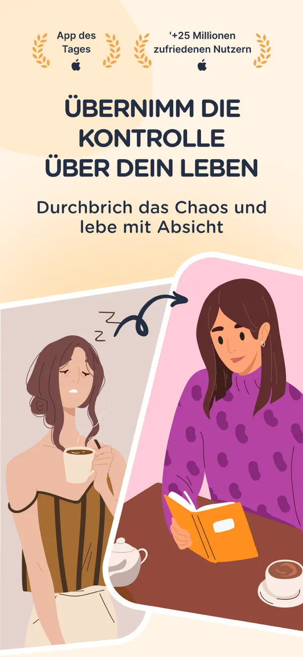 Dear Me: Tagesroutineplaner iPhone App Screenshot 1 – Gesundheit & Fitness